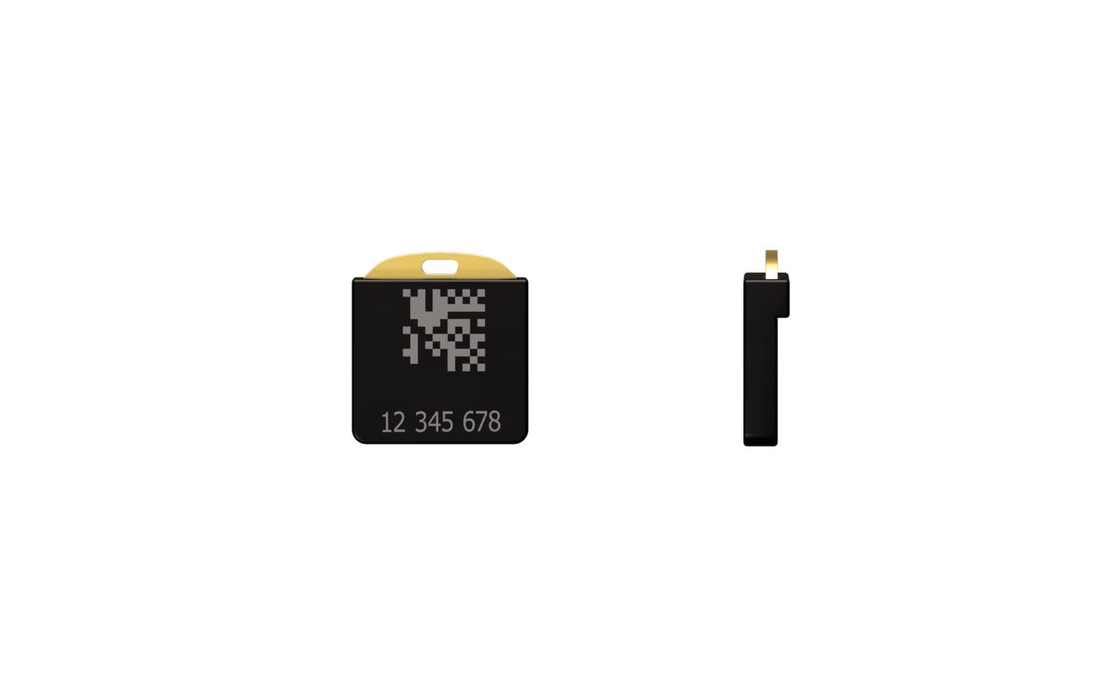 Yubico USB-Adapter USB-A – FIDO 2, U2F zertifiziert – Schwarz/Gold – für Windows, Mac OS, Linux