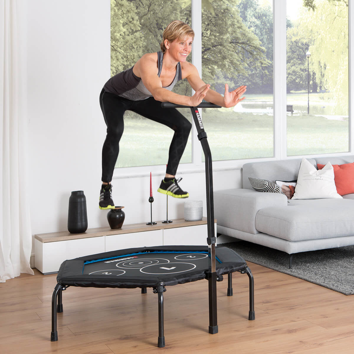 HAMMER Fitness-Trampolin 66426, Ø 98 cm, 130 kg