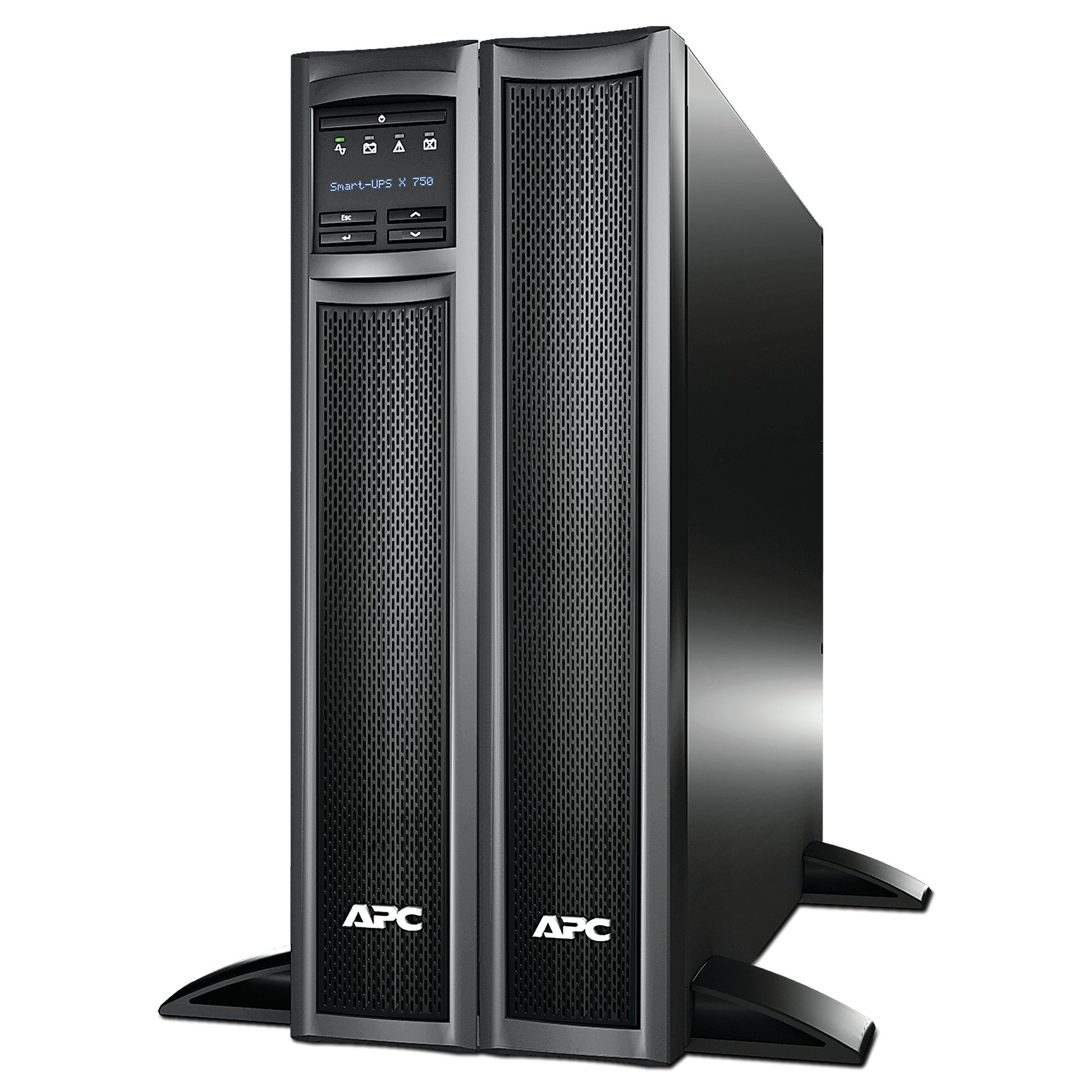 APC SMX750INC USV 0,75 kVA/600 W Line-Interaktiv – Rack/Tower 2U – C13×10, Eingang IEC C14 – Schwarz