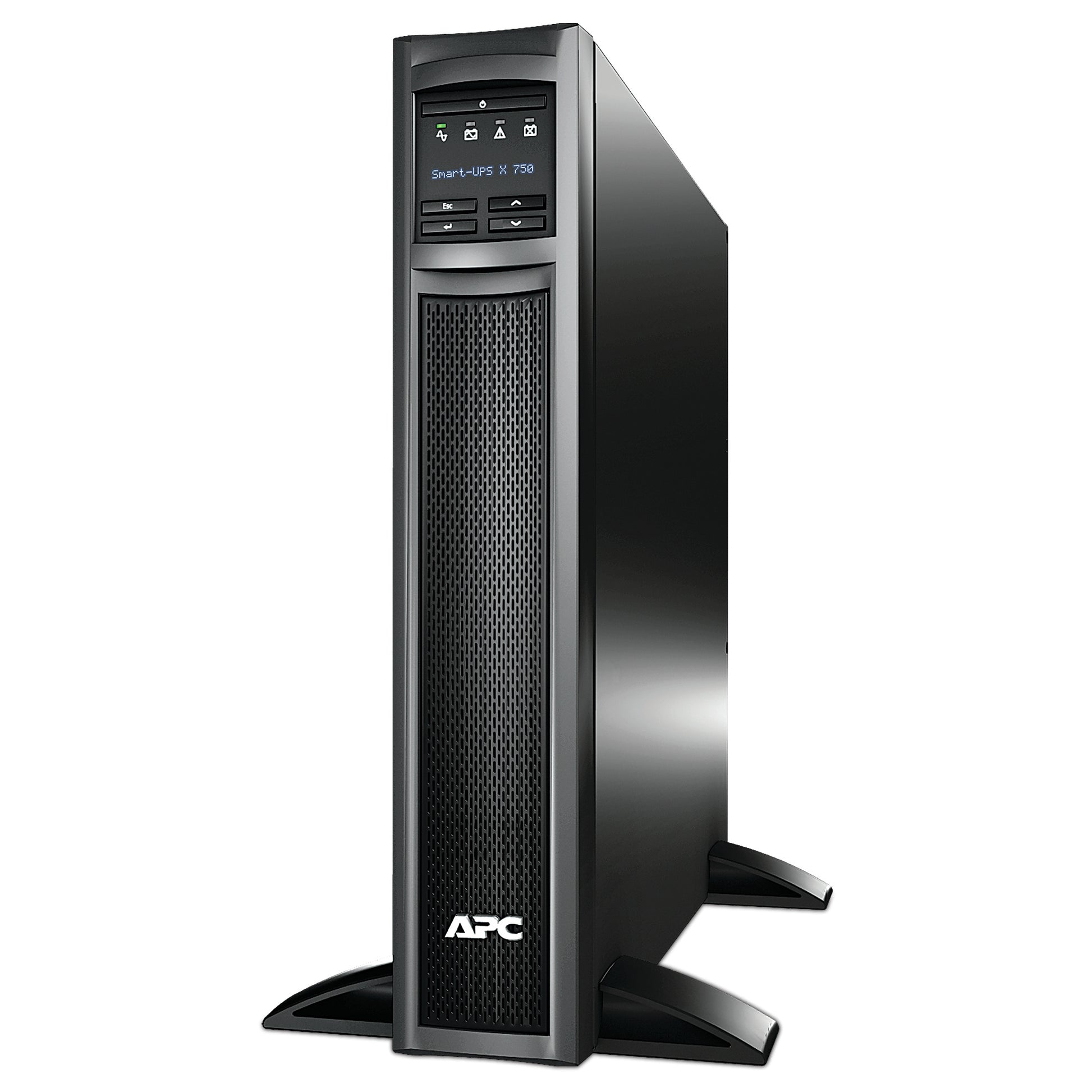 APC SMX750INC USV 0,75 kVA/600 W Line-Interaktiv – Rack/Tower 2U – C13×10, Eingang IEC C14 – Schwarz