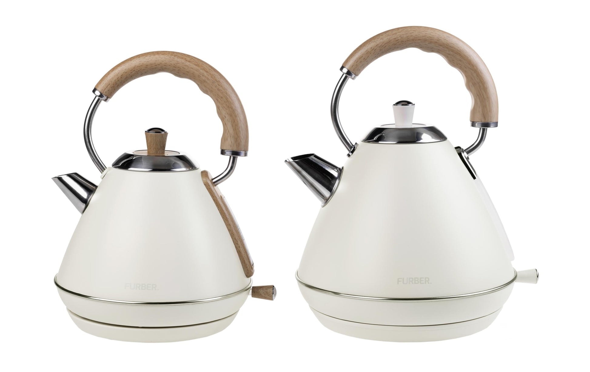 Furber. Furber Bardot Wasserkocher – 1 l, Edelstahl, Beige