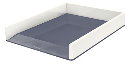 Leitz Briefkorb – Kunststoff, metallisch, weiss, Serie 53611001