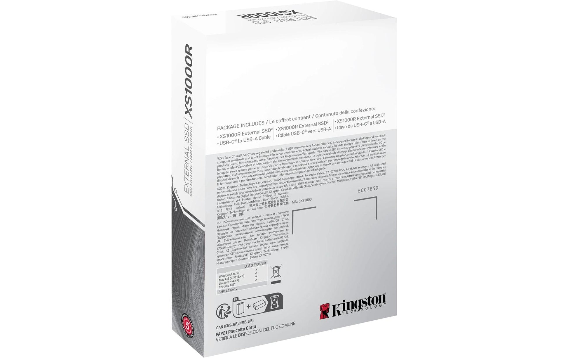 Kingston Technology Kingston XS1000 Speichergerät – 1 TB, USB 3.2 Gen 2, Lesegeschwindigkeit 1050 MB/s