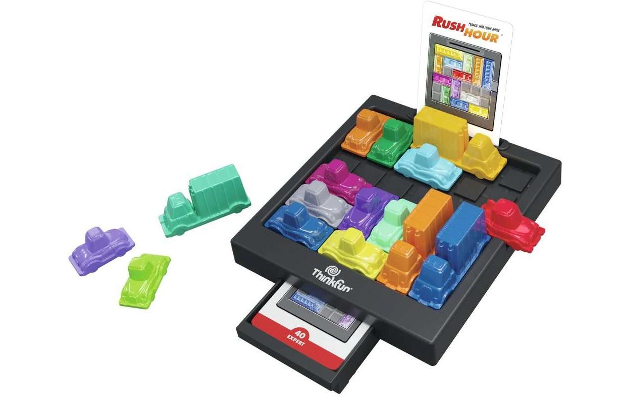 ThinkFun Rush Hour – Logikspiel, 1 Spieler, ab 8 Jahren, 15 Min., mehrsprachig