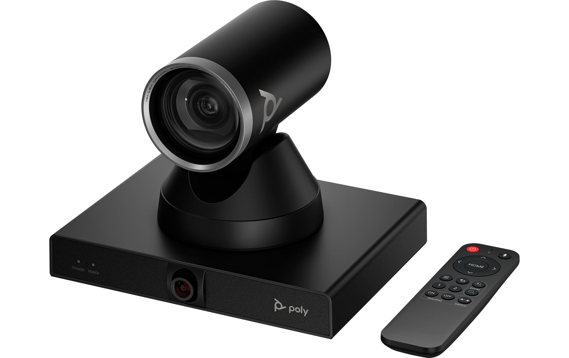 Poly Studio E60 – Videokonferenzsystem – 4K, optischer 12× Zoom, 107° Sichtfeld, Ethernet/PoE, für Microsoft Teams, Schwarz