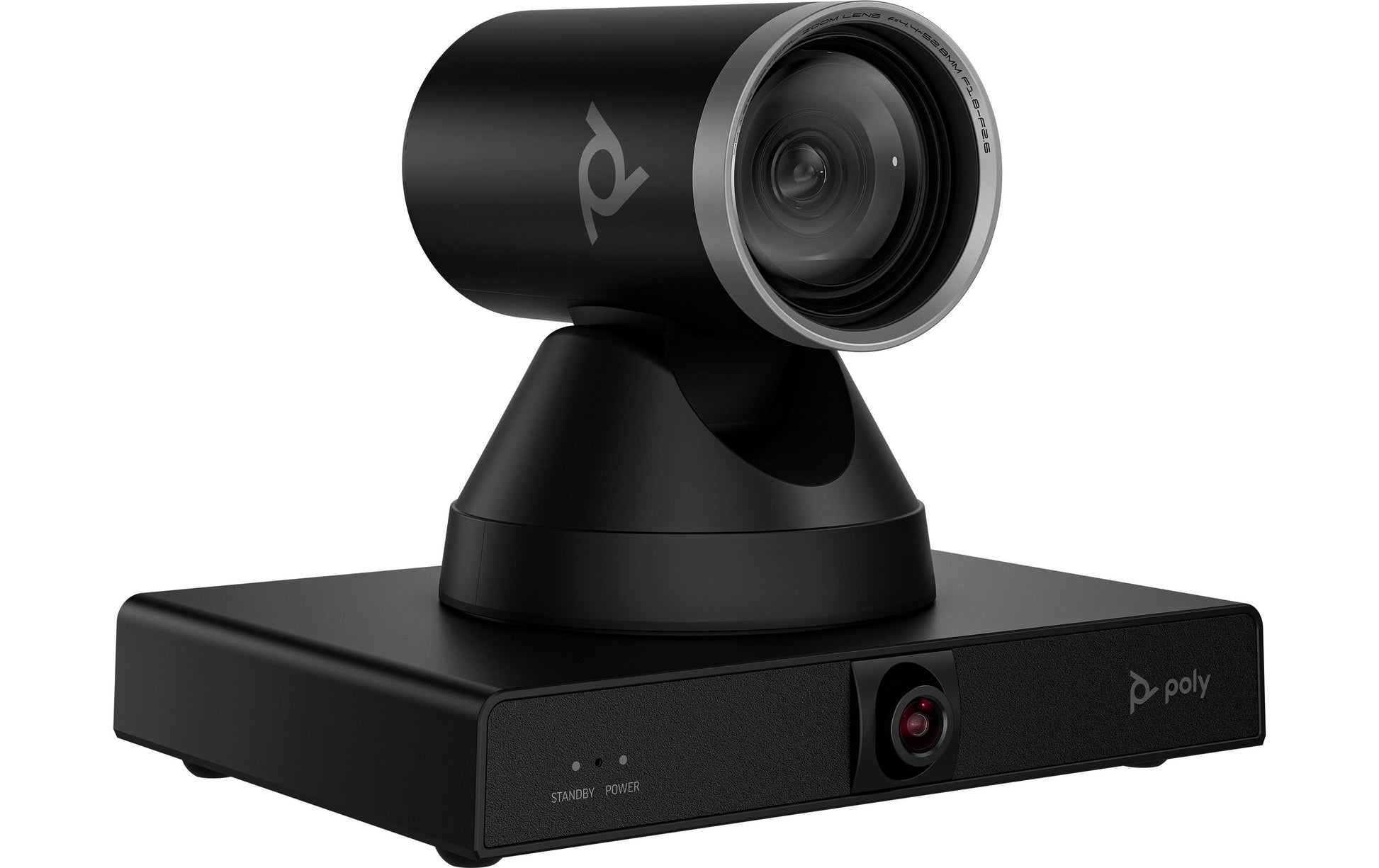 Poly Studio E60 – Videokonferenzsystem – 4K, optischer 12× Zoom, 107° Sichtfeld, Ethernet/PoE, für Microsoft Teams, Schwarz