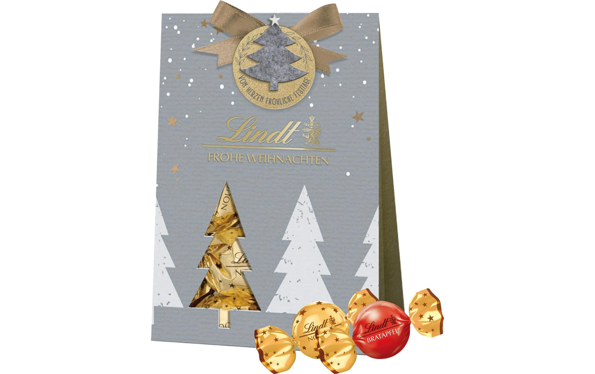 Lindt Weihnachtspralinen Süsse Grüsse Tasche – Vollmilch – 125 g