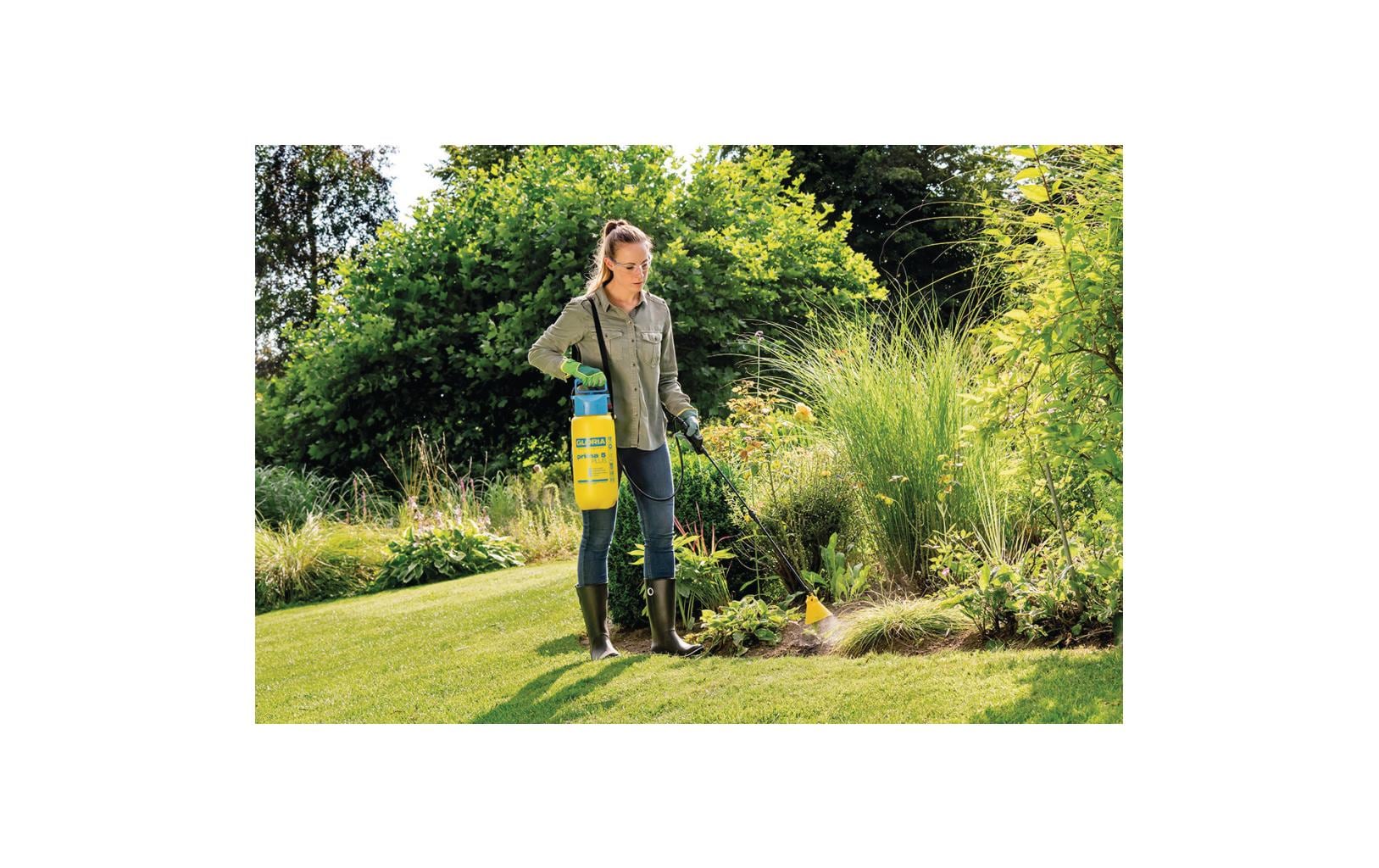 GLORIA Drucksprüher Prima 5 PLUS – 5 l – Blau, Gelb – Kunststoff