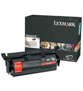 Lexmark T654X21E Schwarz Toner – Original XL – 36'000 Seiten – für Lexmark T654n/T654dn/T654dtn und andere
