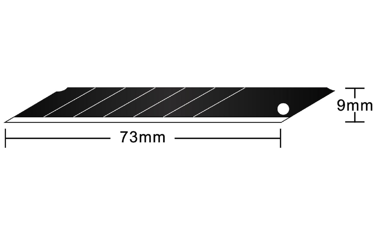 Hansa Ersatzklingen 9 mm, 73 mm, 0,4 mm, 10 Stk., für Hansa Cutter HP-100.9