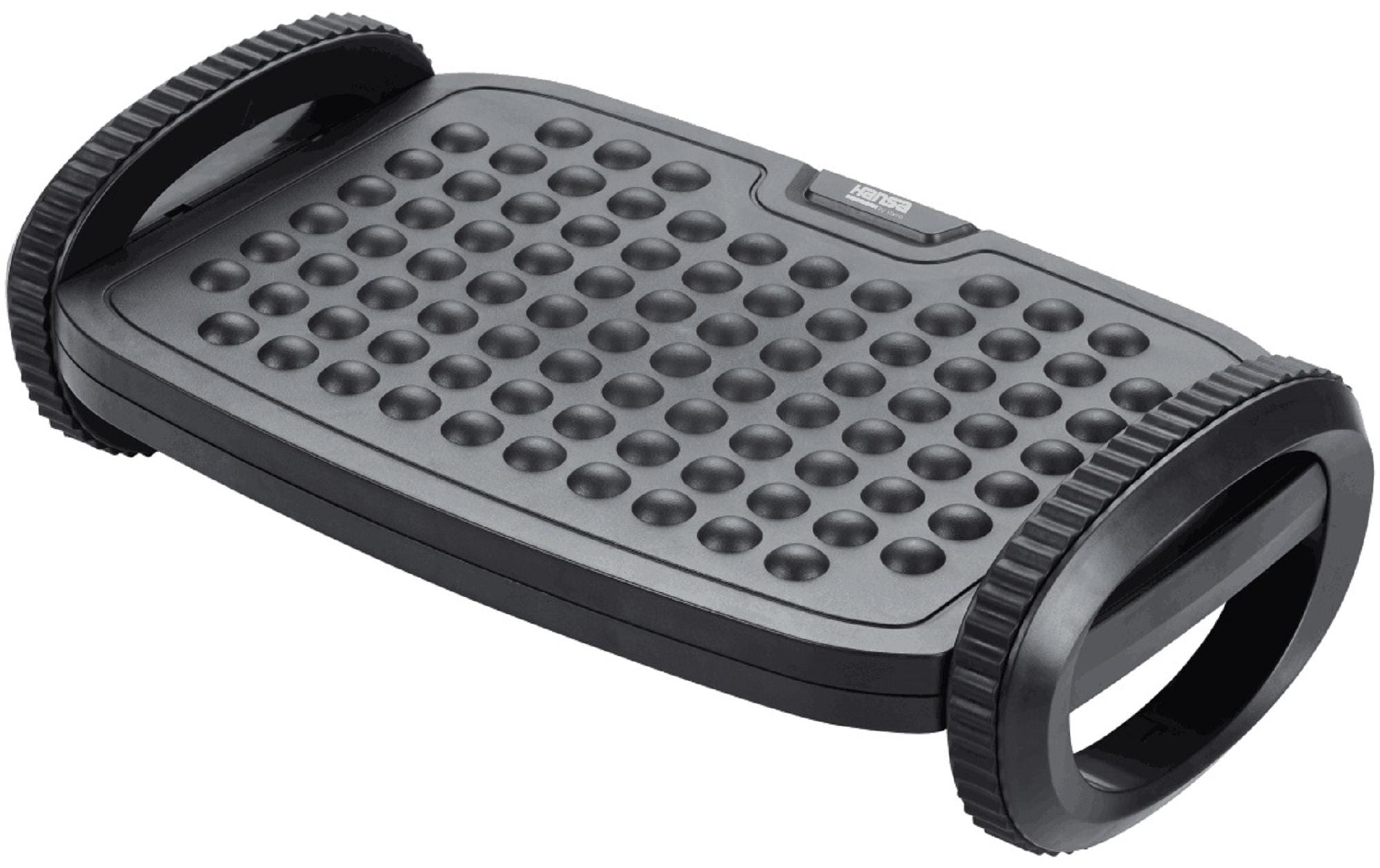 Hansa Fussstütze Footness Swing – 42 × 25,5 cm, höhenverstellbar 7 und 13,5 cm, schwarz