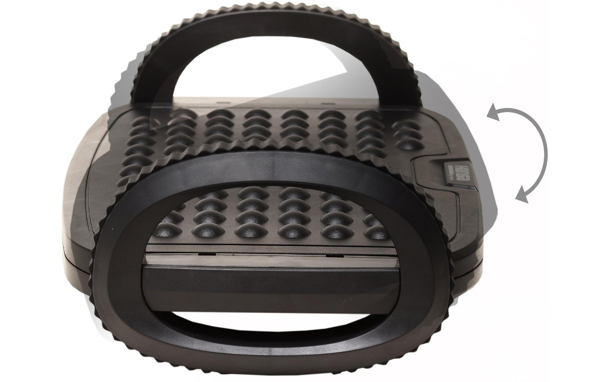 Hansa Fussstütze Footness Swing – 42 × 25,5 cm, höhenverstellbar 7 und 13,5 cm, schwarz