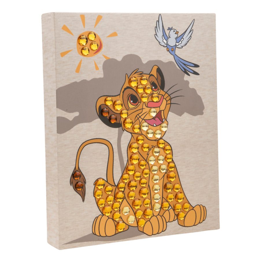 CRAFT Buddy Crystal Art Junior Simba – Diamond Painting Set – 20 × 25 cm – ab 4 Jahren