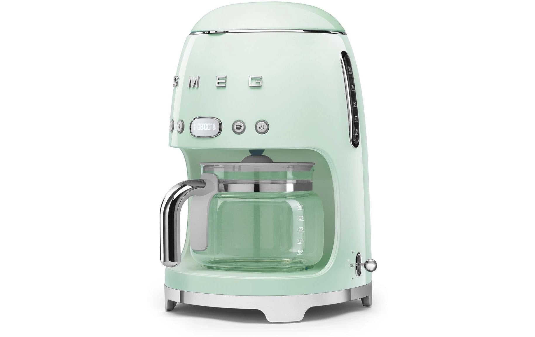 Smeg DCF02PGEU Filterkaffeemaschine – 10 Tassen, 1,25 l, Hellgrün