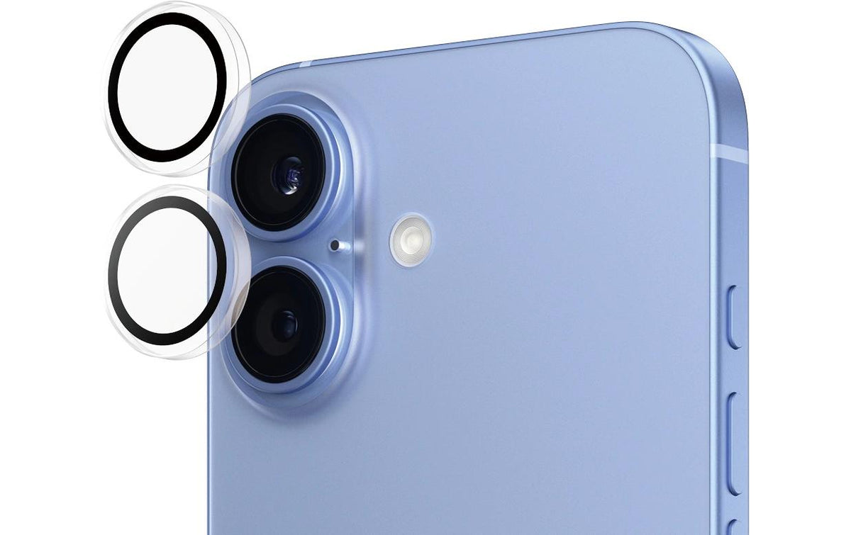 PanzerGlass Hoops – Kameraschutz – für iPhone 16, iPhone 16 Plus – kratzresistent, schockresistent – transparent