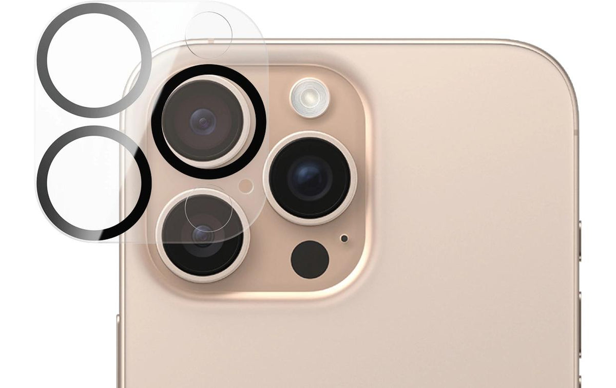 PanzerGlass Kameralinsenschutz – für iPhone 16 Pro/16 Pro Max – Transparent