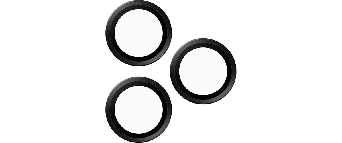 PanzerGlass Hoops – Kameraschutz – für iPhone 16 Pro, iPhone 16 Pro Max – Schwarz