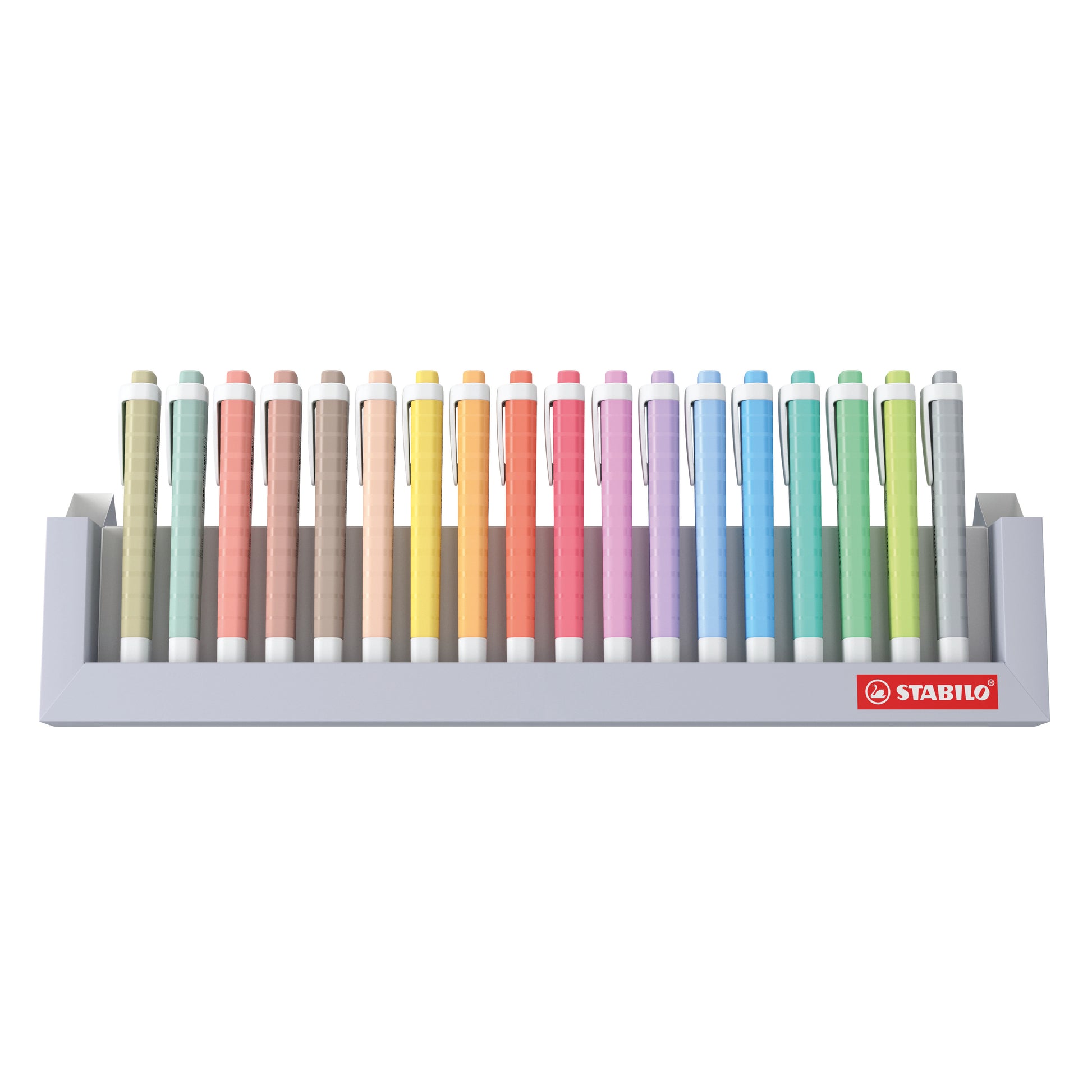 STABILO swing cool Textmarker Desktop Set 18 Farben – Keilspitze, 1–4 mm