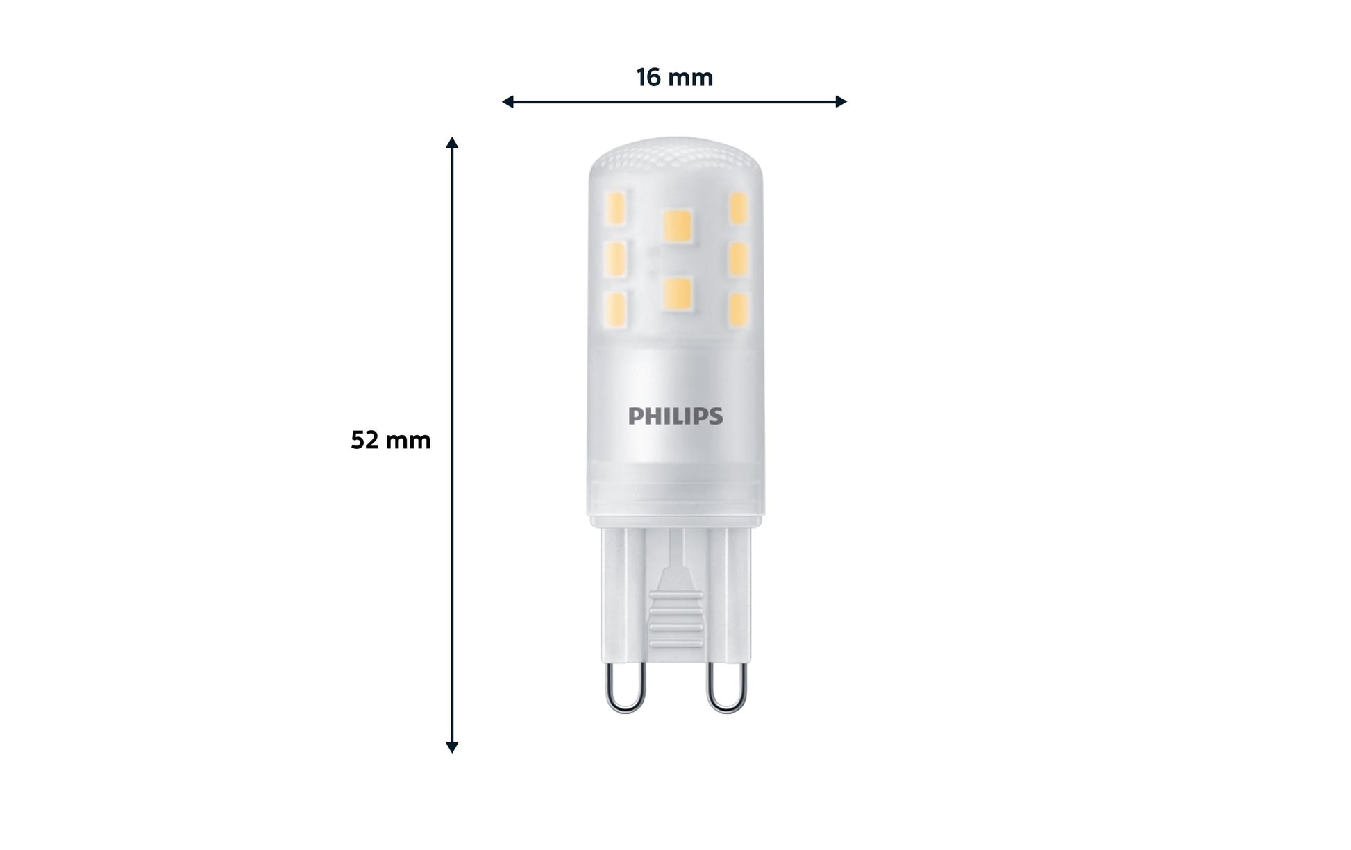 Philips by Signify Philips Leuchtmittel G9 – 470 lm, 2700 K, 320°