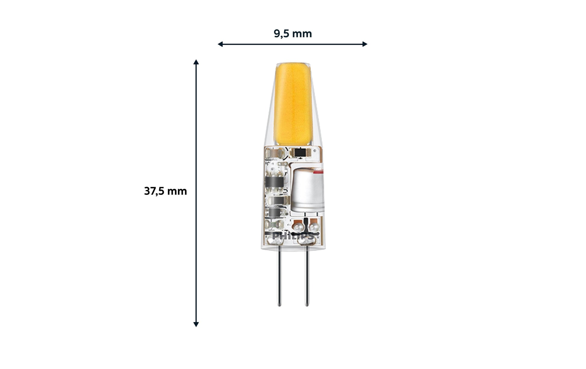 Philips by Signify Philips LED-Leuchtmittel G4 Kapsel – 200 lm, 1,8 W, Warmweiss 2700 K – 2 Stk., matt