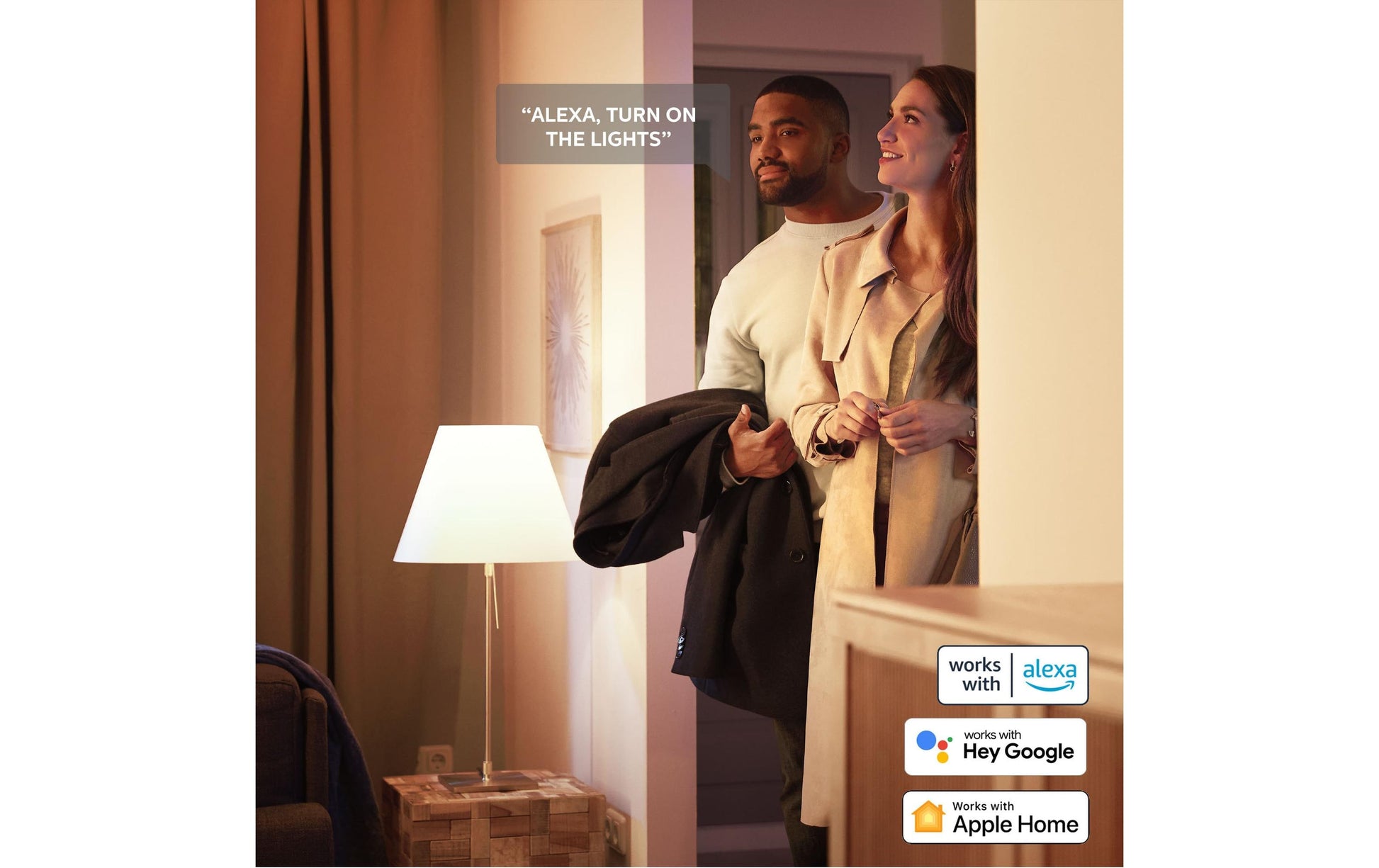 Philips Hue White LED-Leuchtmittel GU10 2er-Pack – 4,2 W dimmbar, 2700 K, für Bluetooth/Zigbee/Apple HomeKit