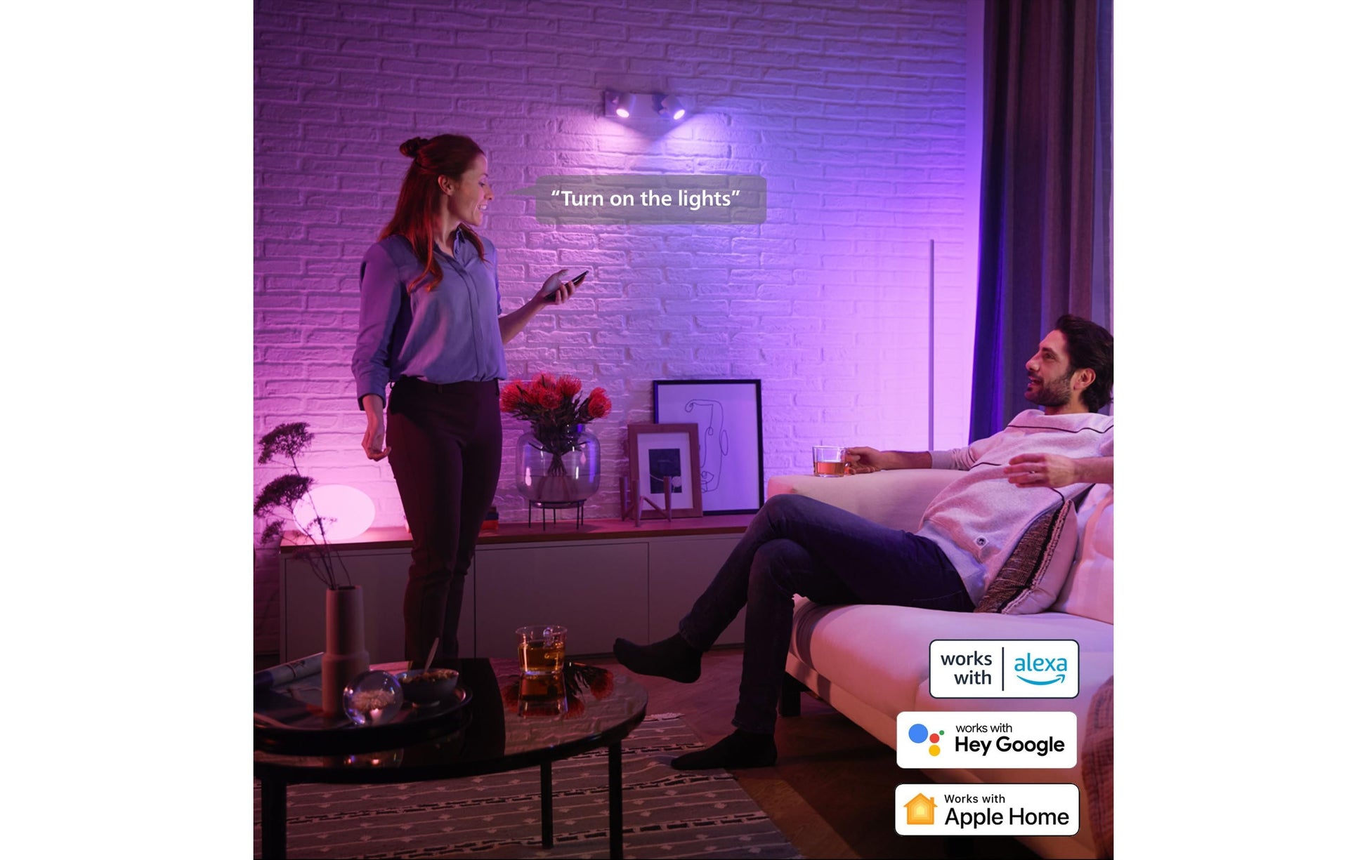 Philips Hue Smart-Leuchtmittel GU10 – RGB+CCT, 400 lm, 4,2 W – für Amazon Alexa, Google Assistant – 1 Stk.