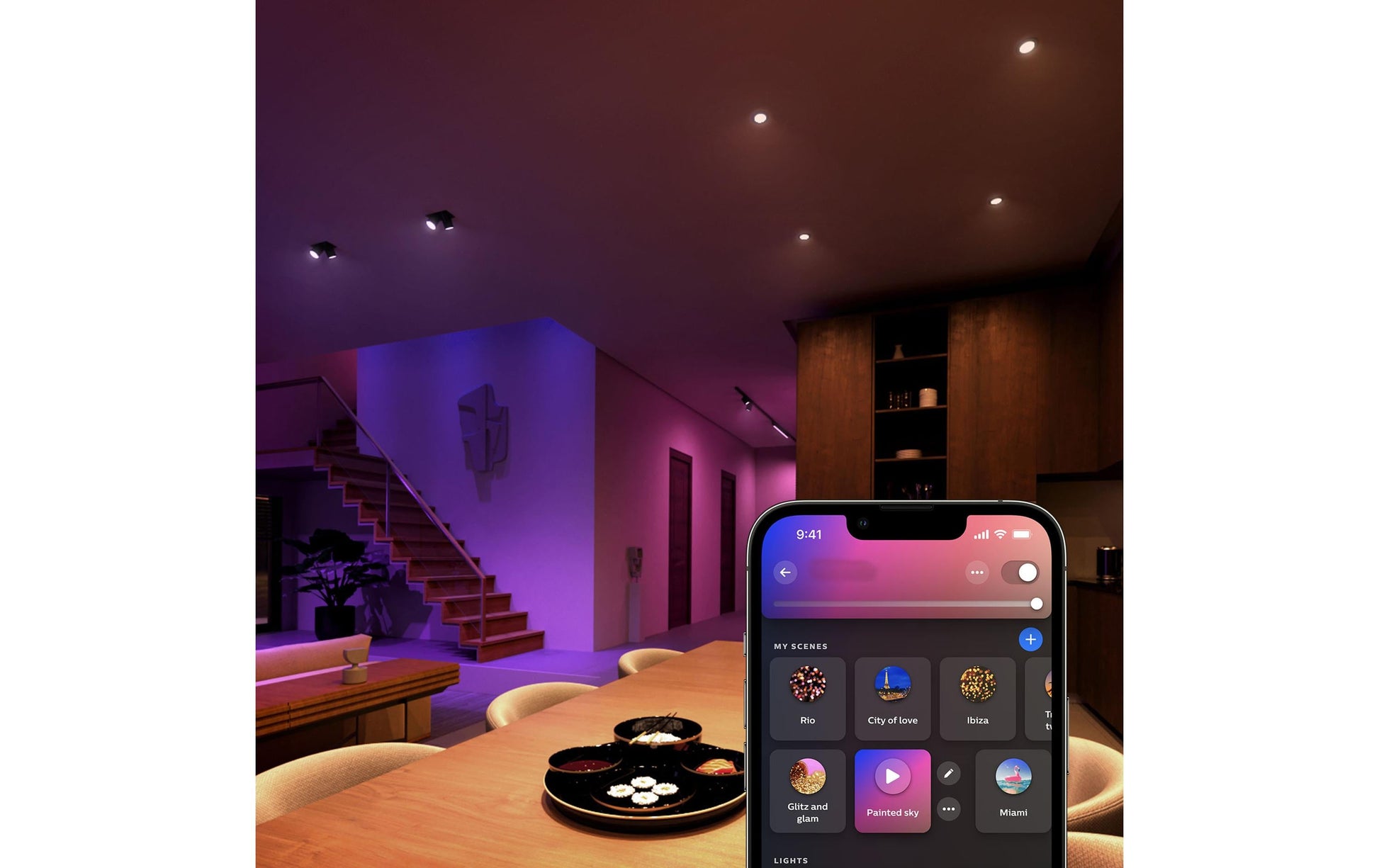 Philips Hue White & Colour Ambiance LED-Leuchtmittel GU10 2er-Pack – 4,2 W dimmbar, 400 lm, 2000–6500 K, 40°
