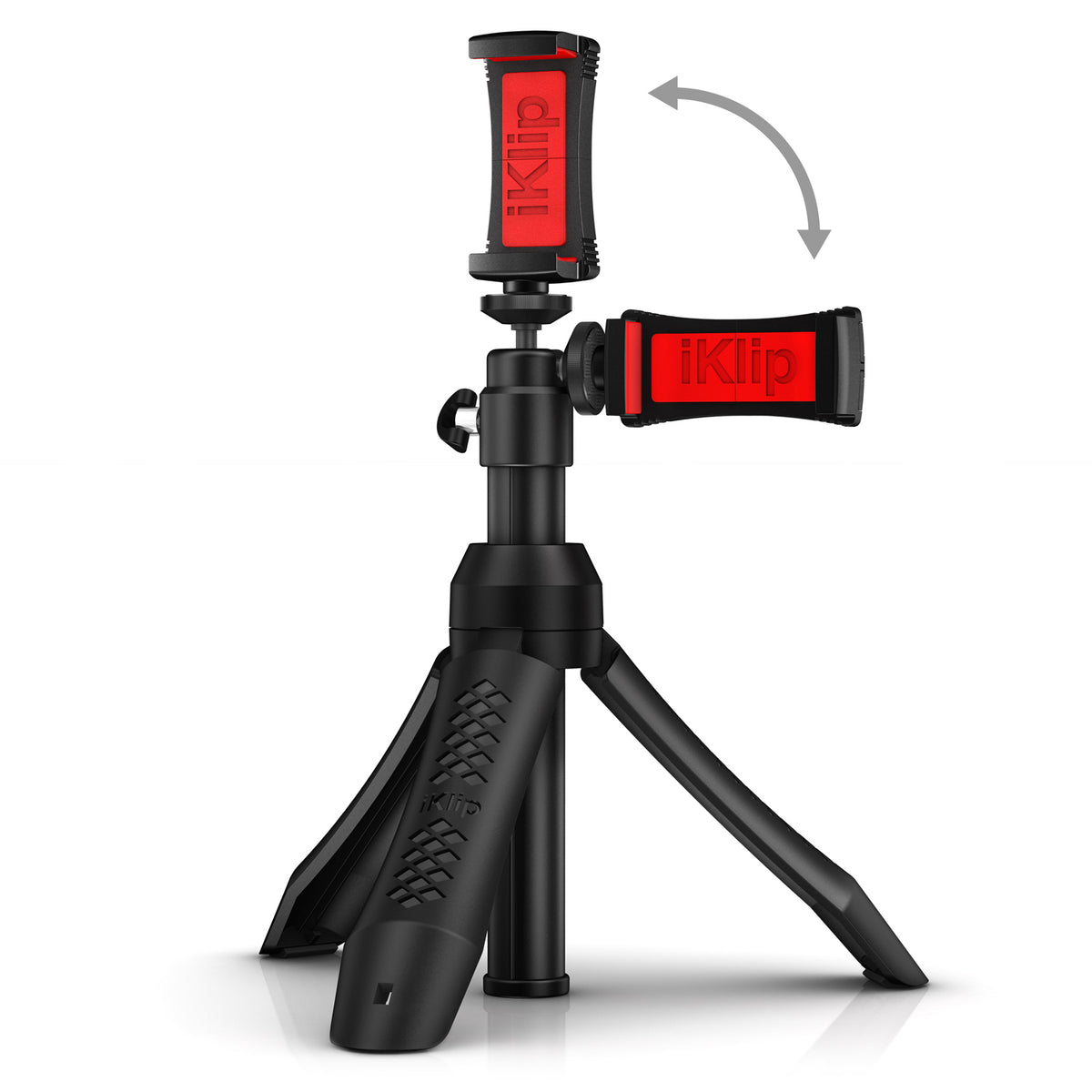 IK Multimedia iKlip Grip Pro Handgriff/Mini-Stativ – 62 cm – 1/4" Montage – für Smartphones, Kameras – Schwarz