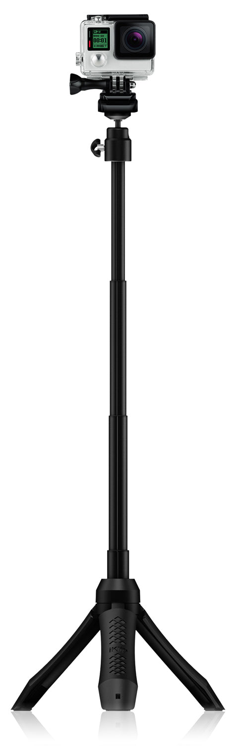 IK Multimedia iKlip Grip Pro Handgriff/Mini-Stativ – 62 cm – 1/4" Montage – für Smartphones, Kameras – Schwarz