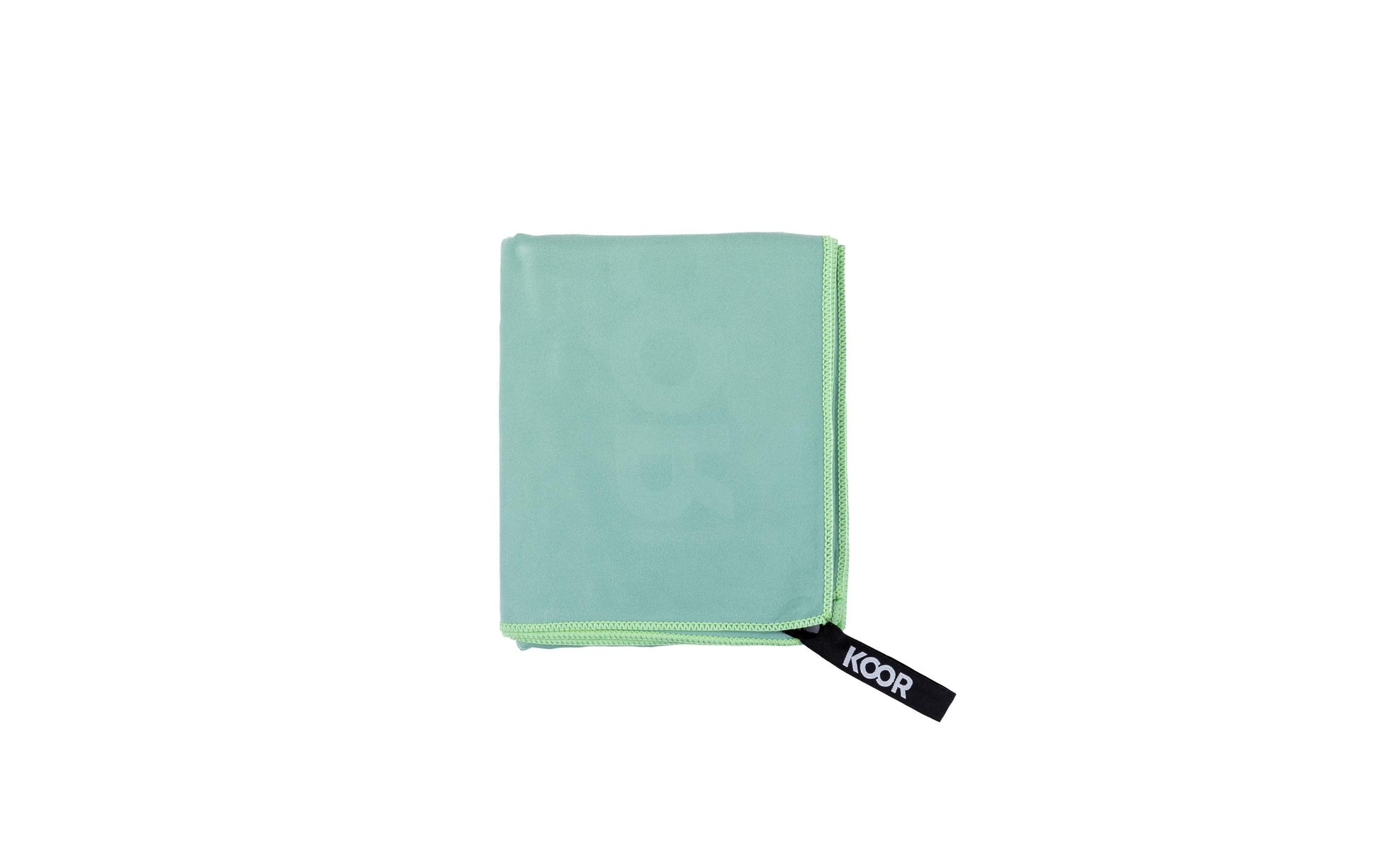 KOOR Badetuch Silva – 80 × 130 cm, Grün, 80% Polyester/20% Polyamid