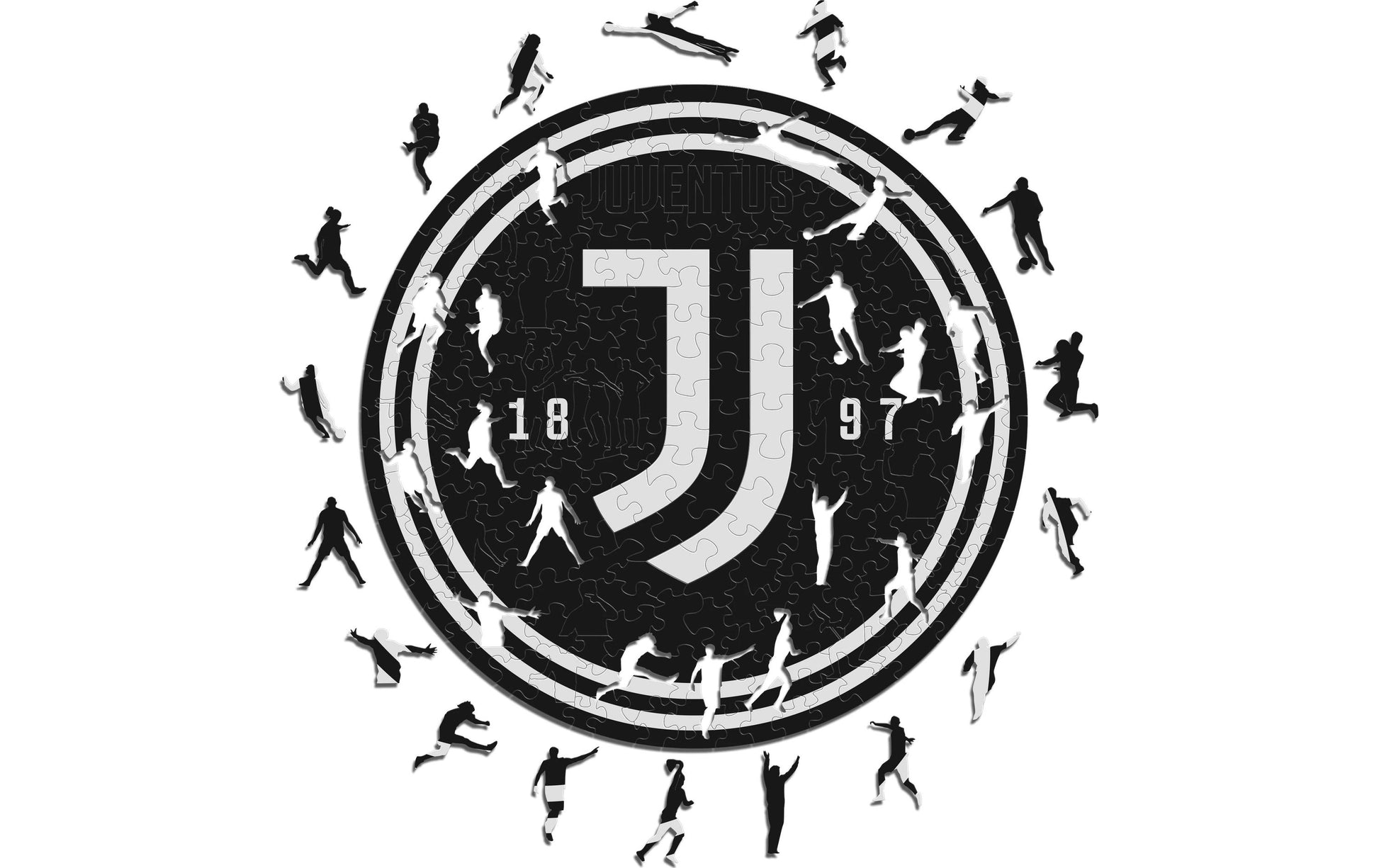 Iconic Puzzles Juventus FC Logo – Holz-Puzzle, ab 10 Jahren