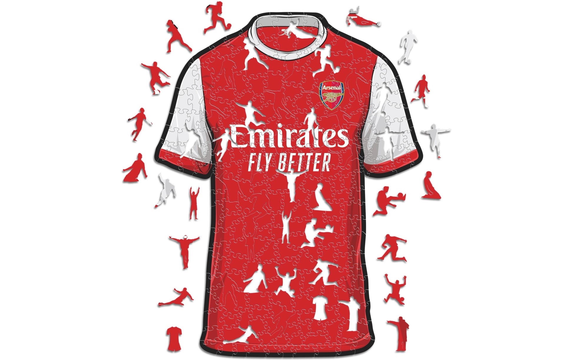 Iconic Puzzles Arsenal FC - Trikot - Logikspiel, ab 10 Jahren