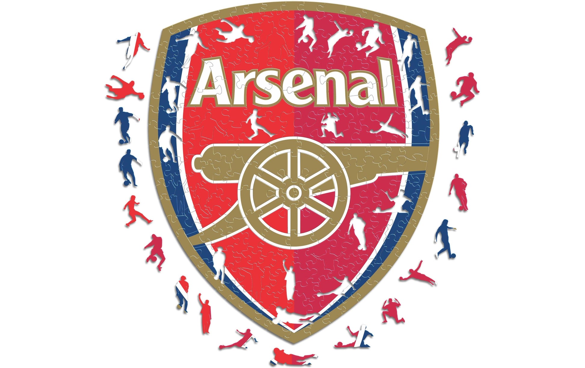 Iconic Puzzles Puzzle Arsenal FC – Logo – 270 Teile – 37,5 × 37,5 cm – ab 10 J.