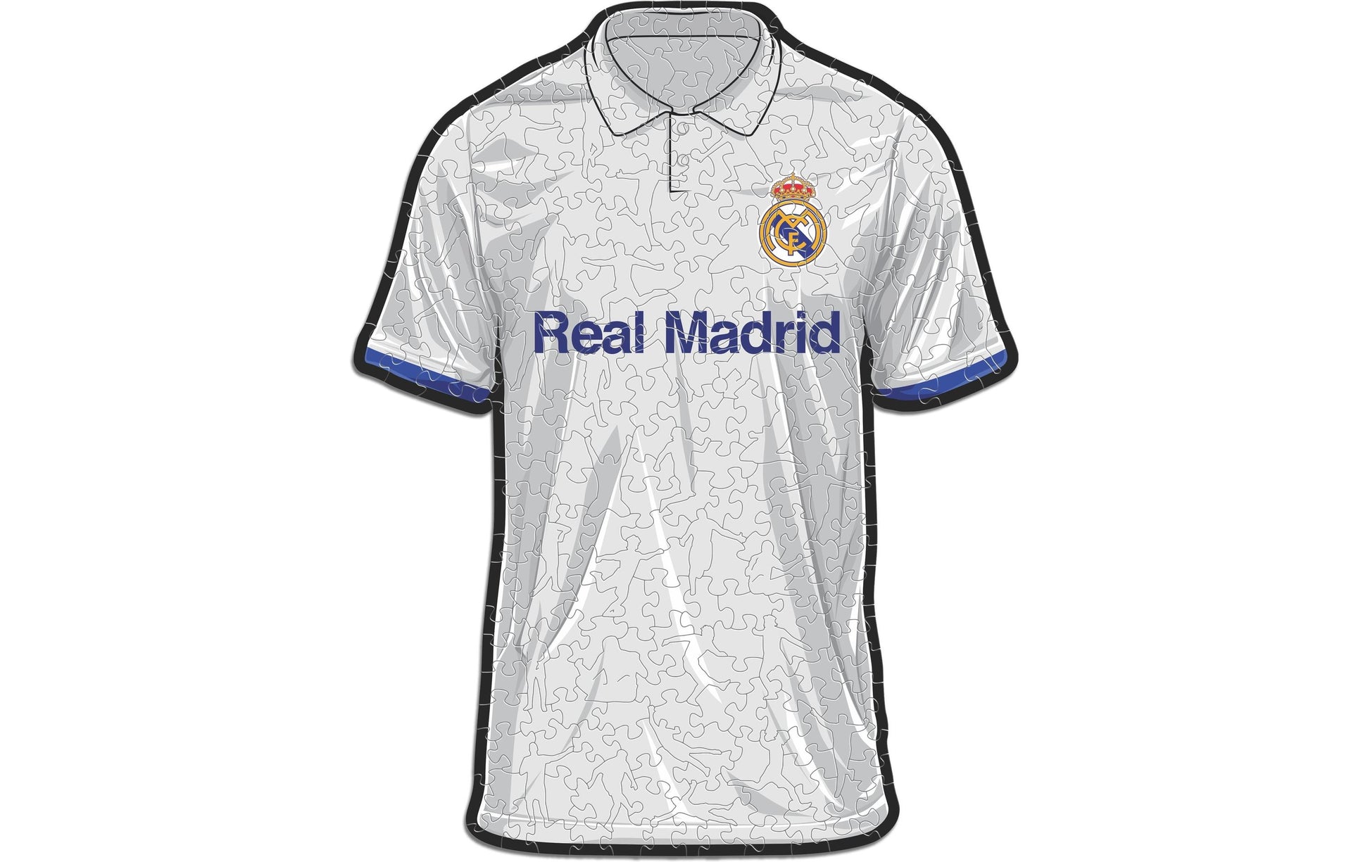 Iconic Puzzles Puzzle Real Madrid CF Trikot – 270 Teile – 30 × 38 cm – ab 10 J. – Holz – weiss