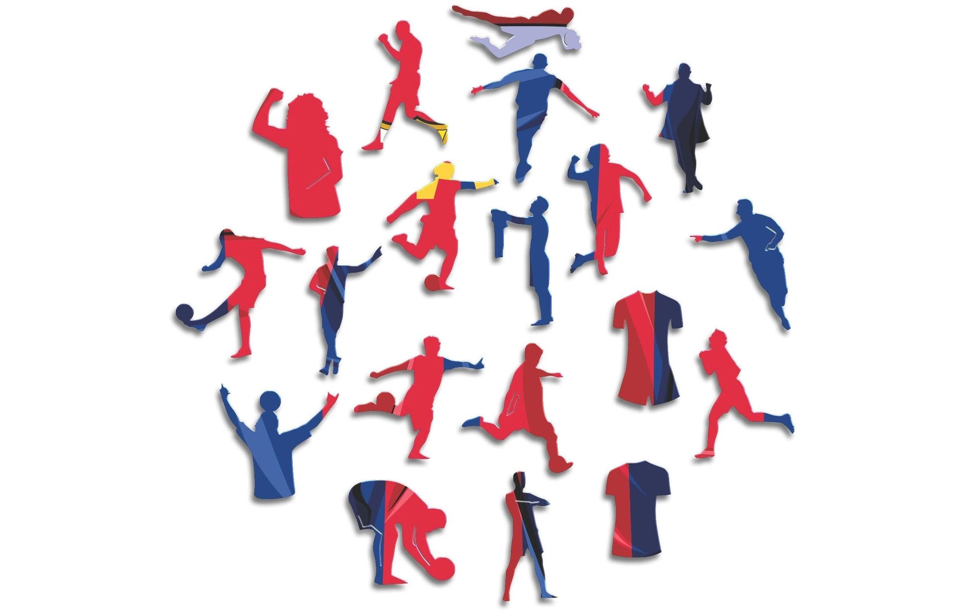 Iconic Puzzles Puzzle FC Barcelona Trikot – 270 Teile – 30 × 38 cm – ab 10 J. – Holz – Blau/Rot