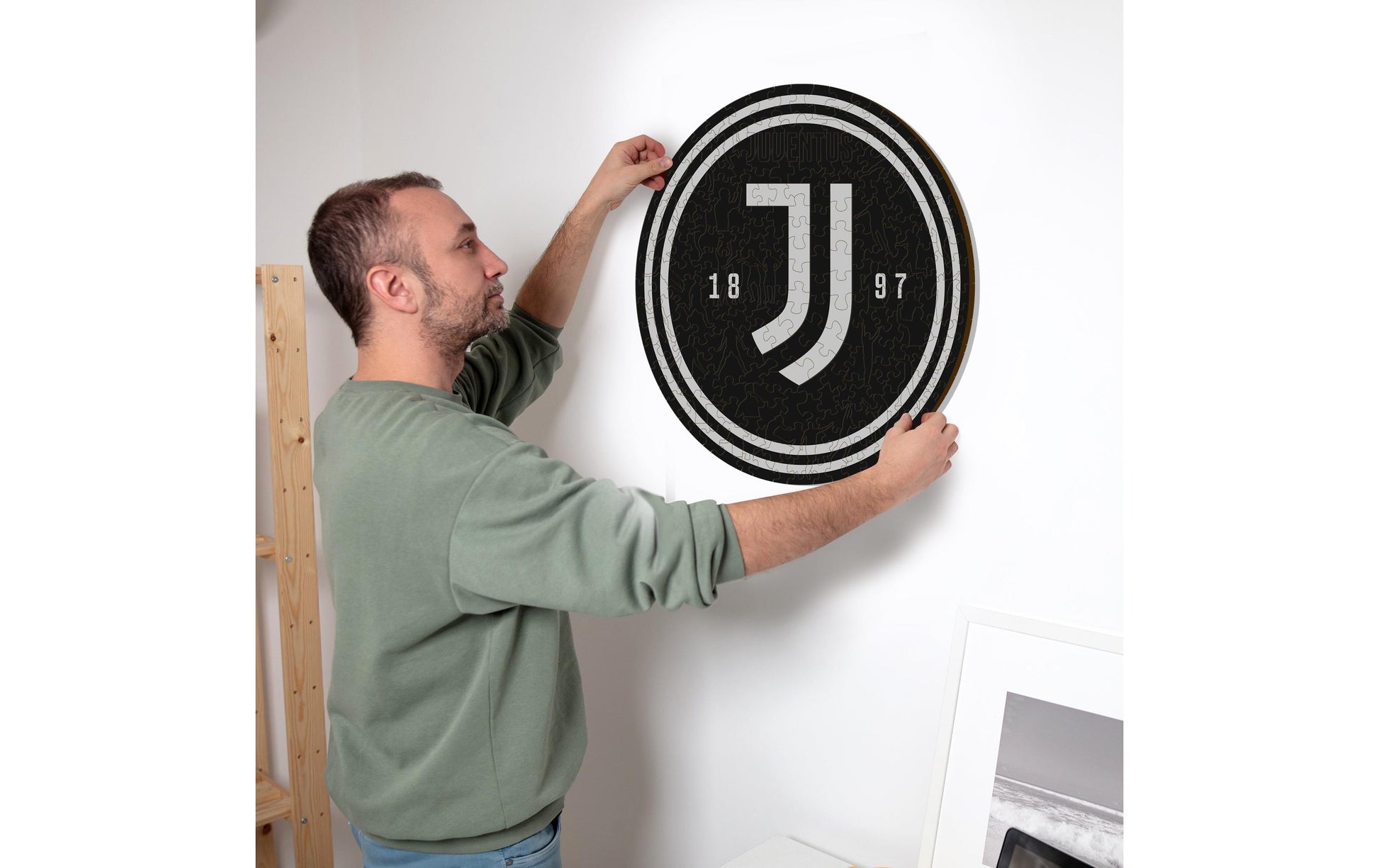 Iconic Puzzles Juventus FC Logo – Holz-Puzzle, ab 10 Jahren