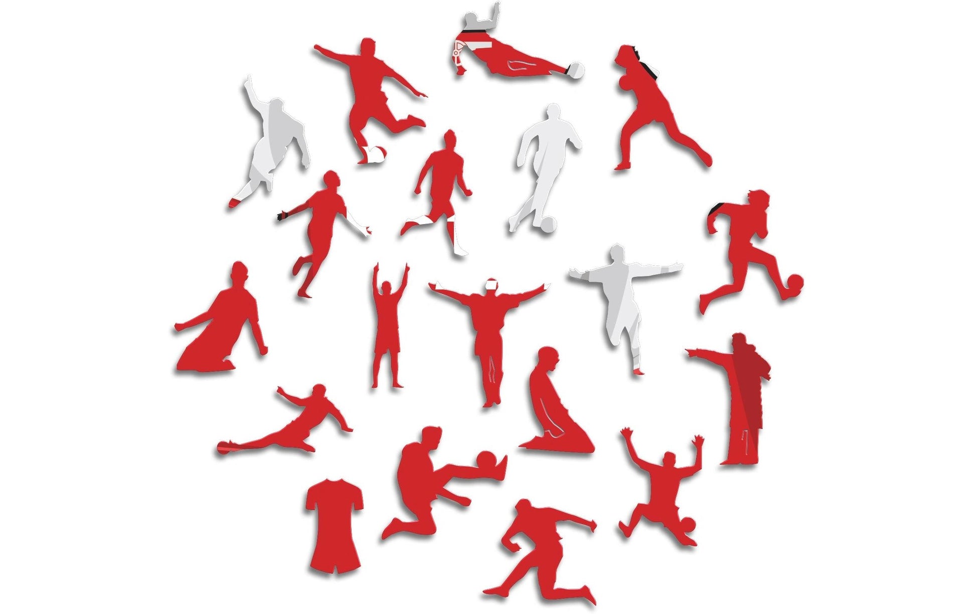 Iconic Puzzles Arsenal FC - Trikot - Logikspiel, ab 10 Jahren