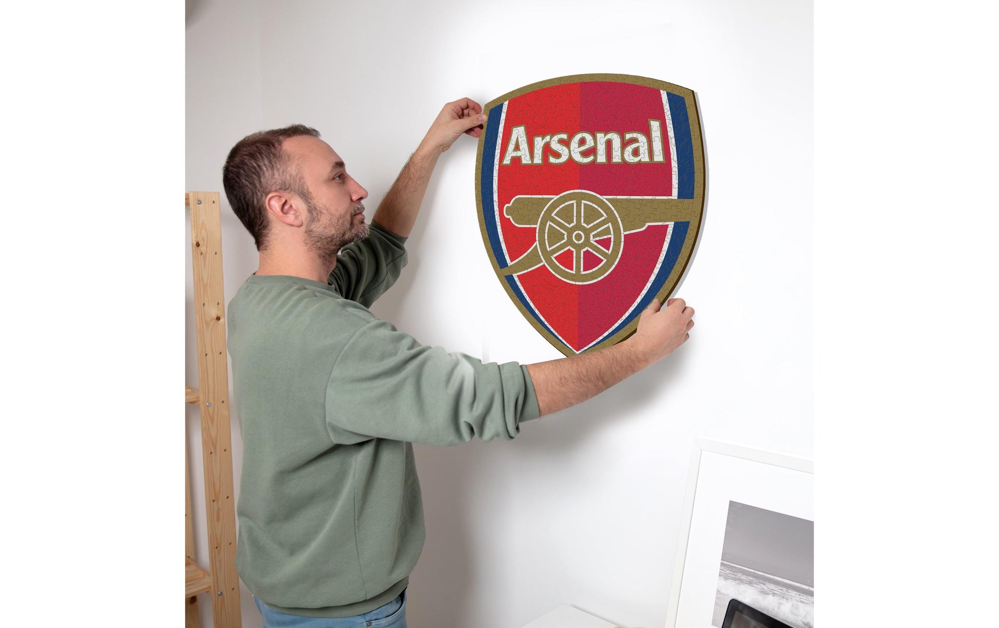 Iconic Puzzles Puzzle Arsenal FC – Logo – 270 Teile – 37,5 × 37,5 cm – ab 10 J.