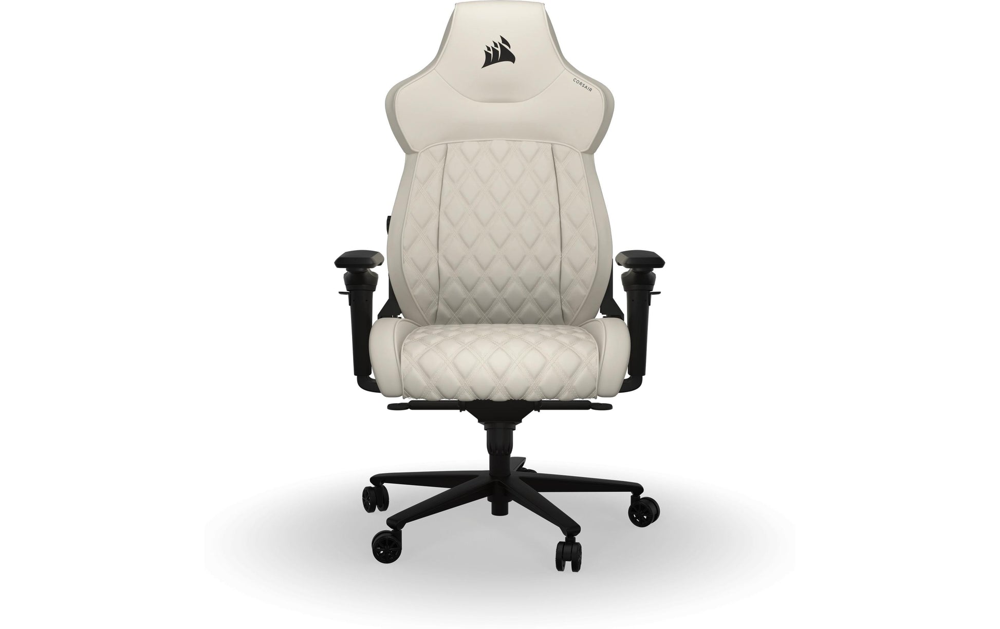 Corsair Bürostuhl T500 Luxe Frost – Sitzhöhe 42–52 cm, 120 kg, Weiss