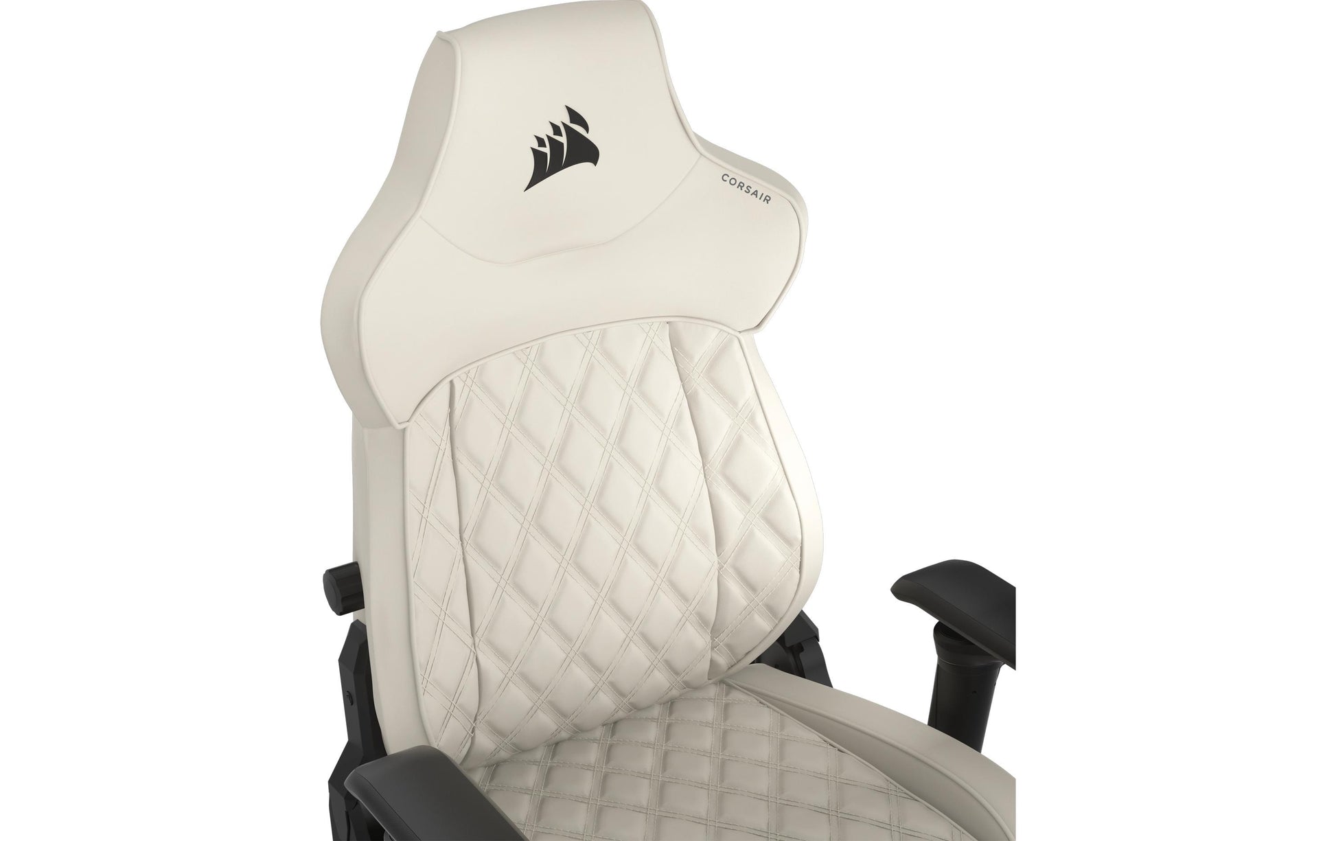 Corsair Bürostuhl T500 Luxe Frost – Sitzhöhe 42–52 cm, 120 kg, Weiss