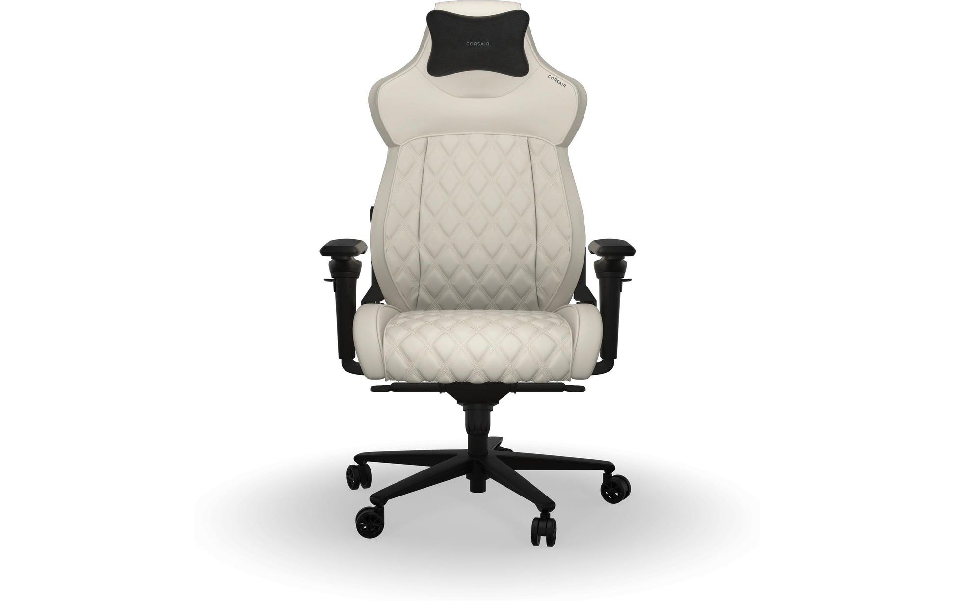 Corsair Bürostuhl T500 Luxe Frost – Sitzhöhe 42–52 cm, 120 kg, Weiss