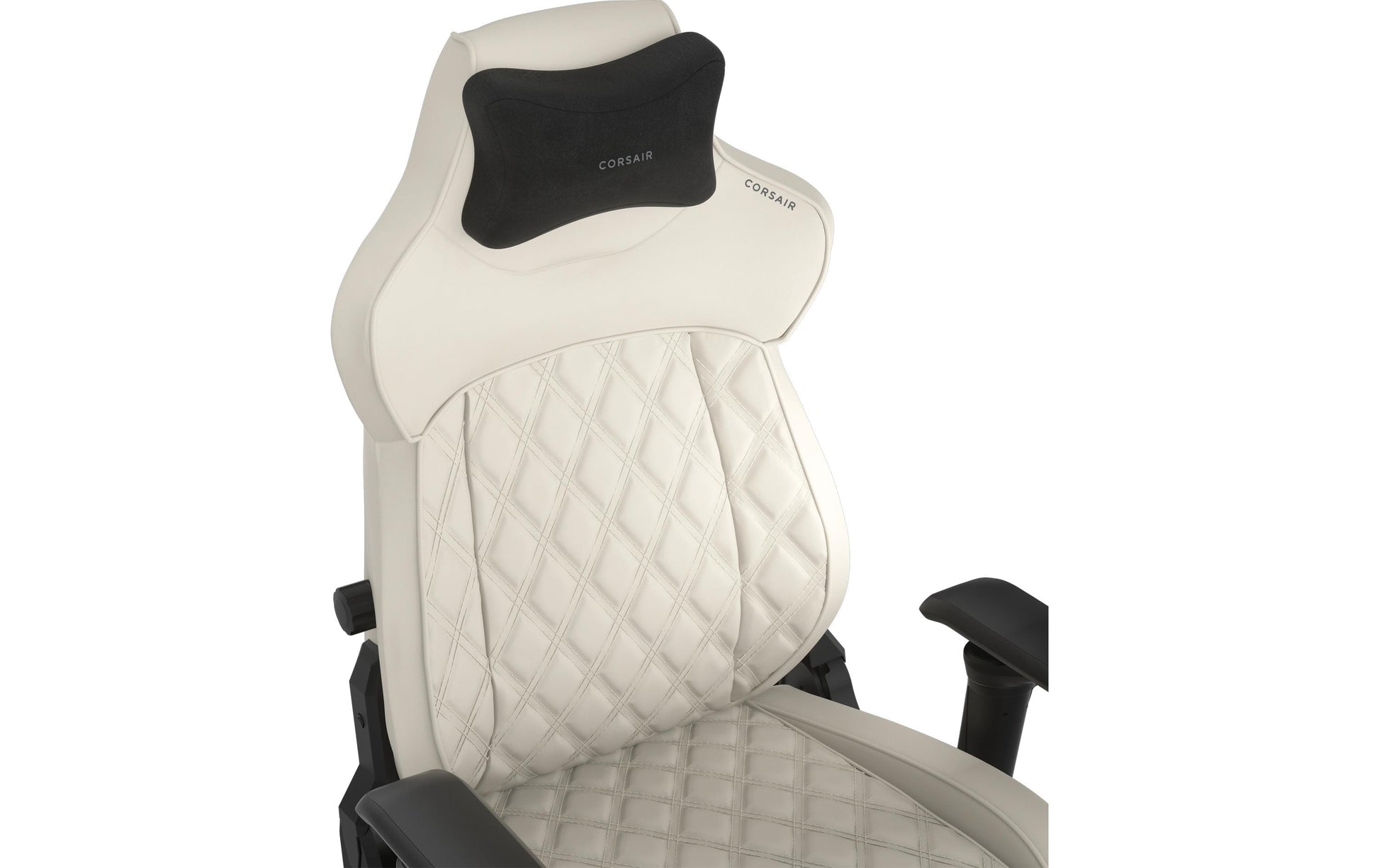 Corsair Bürostuhl T500 Luxe Frost – Sitzhöhe 42–52 cm, 120 kg, Weiss
