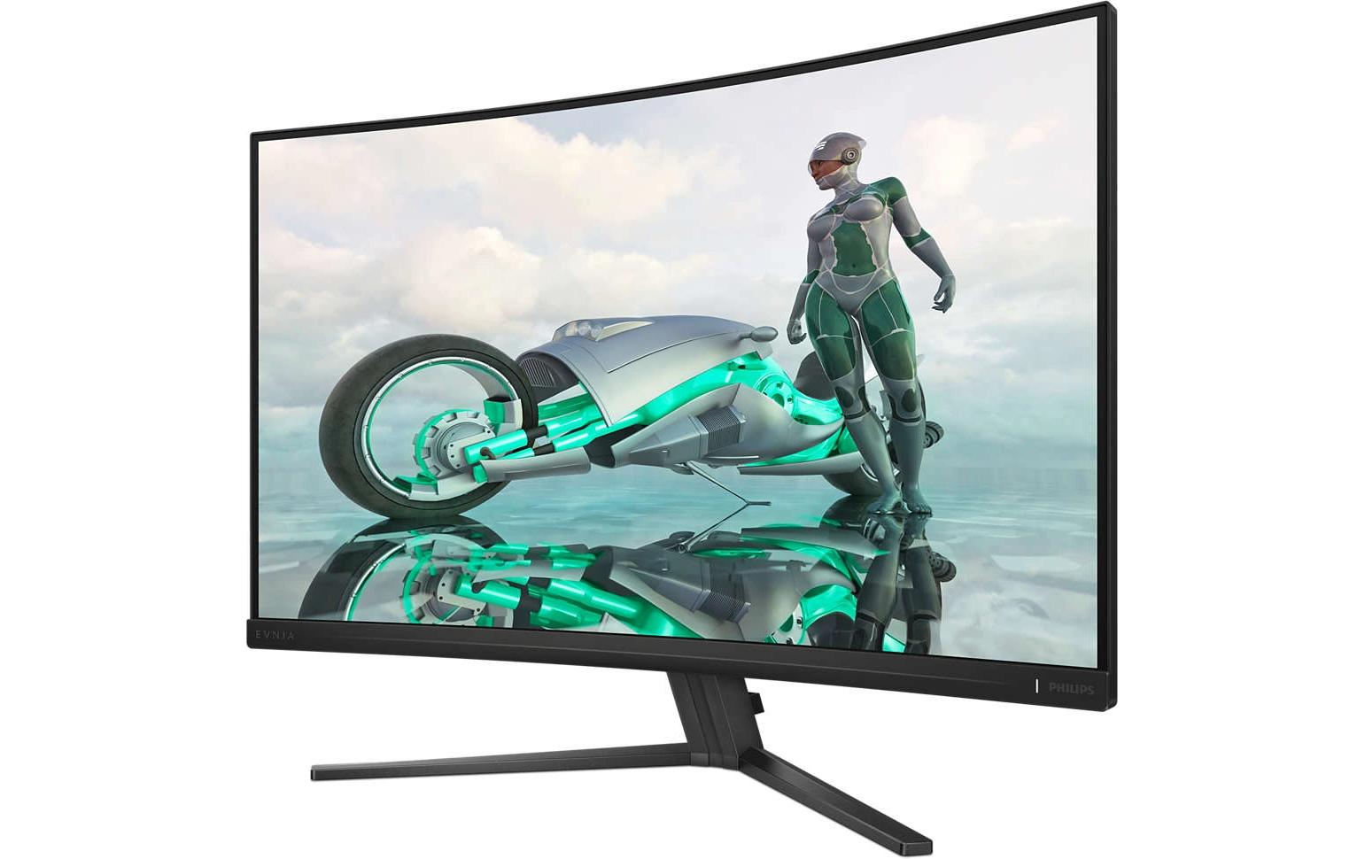 Philips 32M2C3500L/00 – Monitor, 31,5", VA, 180 Hz, 300 cd/m², Gebogen, VESA 100 × 100, Anthrazit