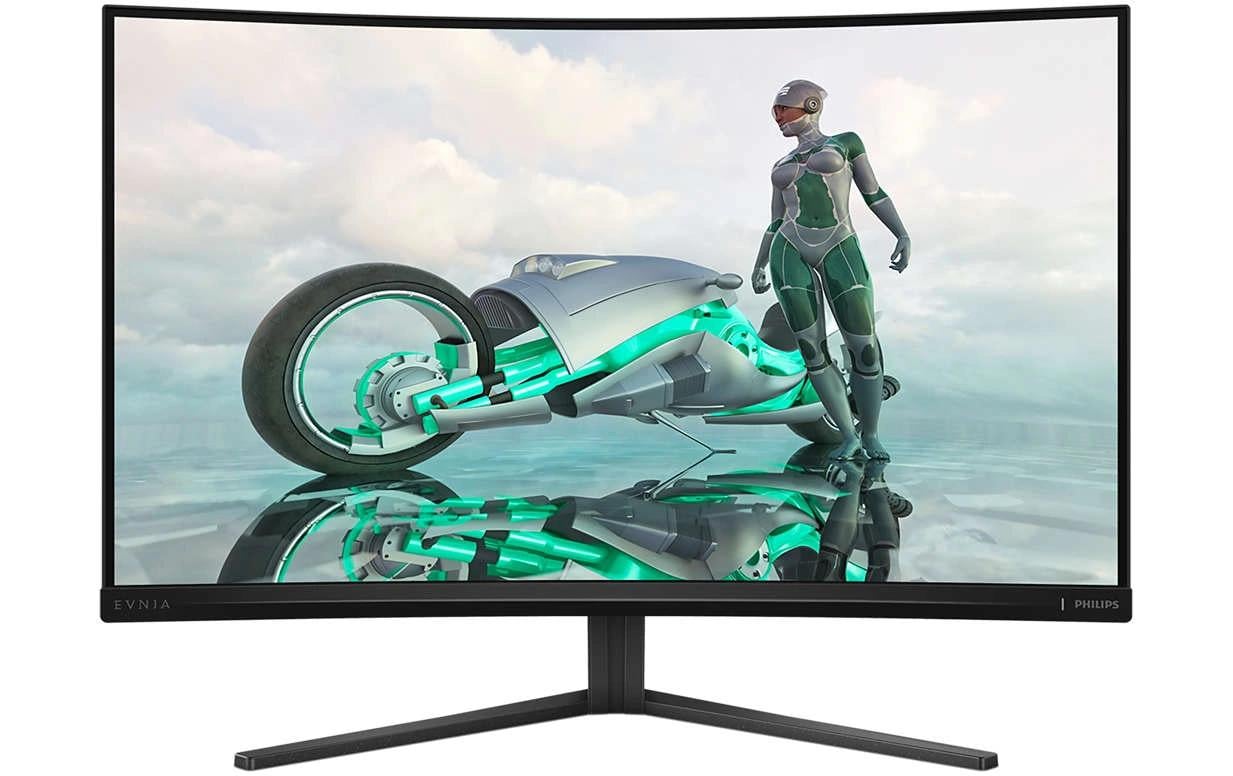 Philips 32M2C3500L/00 – Monitor, 31,5", VA, 180 Hz, 300 cd/m², Gebogen, VESA 100 × 100, Anthrazit