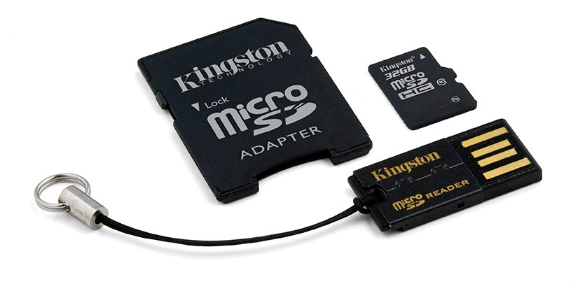 Kingston Technology Kingston microSDHC 32 GB – Klasse 10, 10 MB/s Lesen, inkl. SD-Adapter