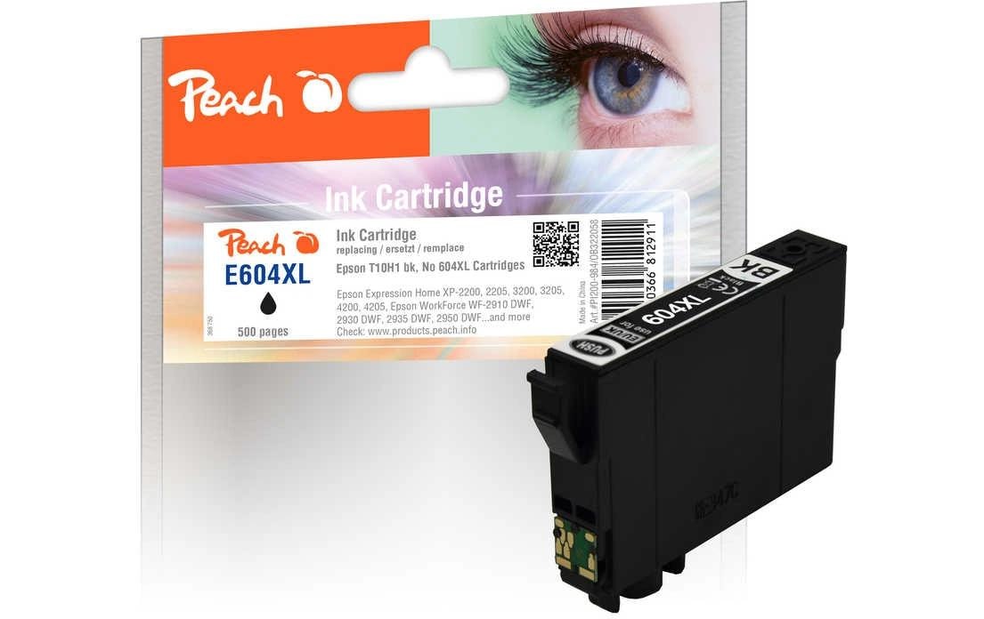 Peach T10H1 Schwarz Tintenpatrone (Kompatibel) – 500 Seiten – für Epson XP-2200/XP-3200/XP-4200