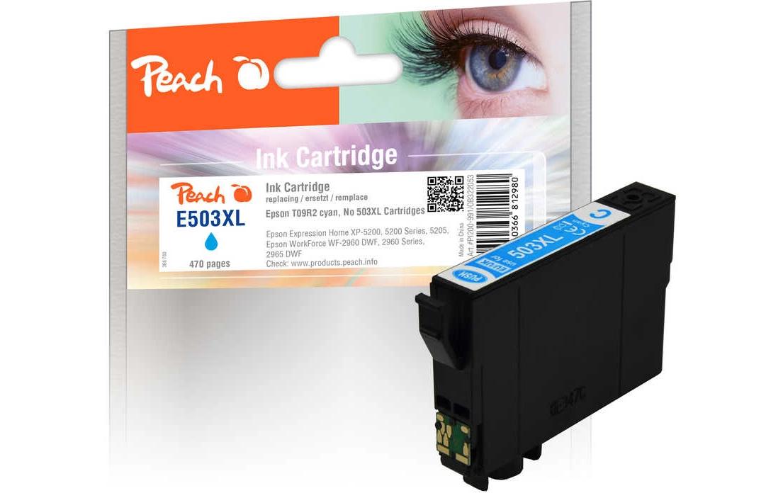 Peach 503XL Gelbe Tintenpatrone (Kompatibel) – 470 Seiten – für Epson XP-5200/XP-5205, WF-2960/2965