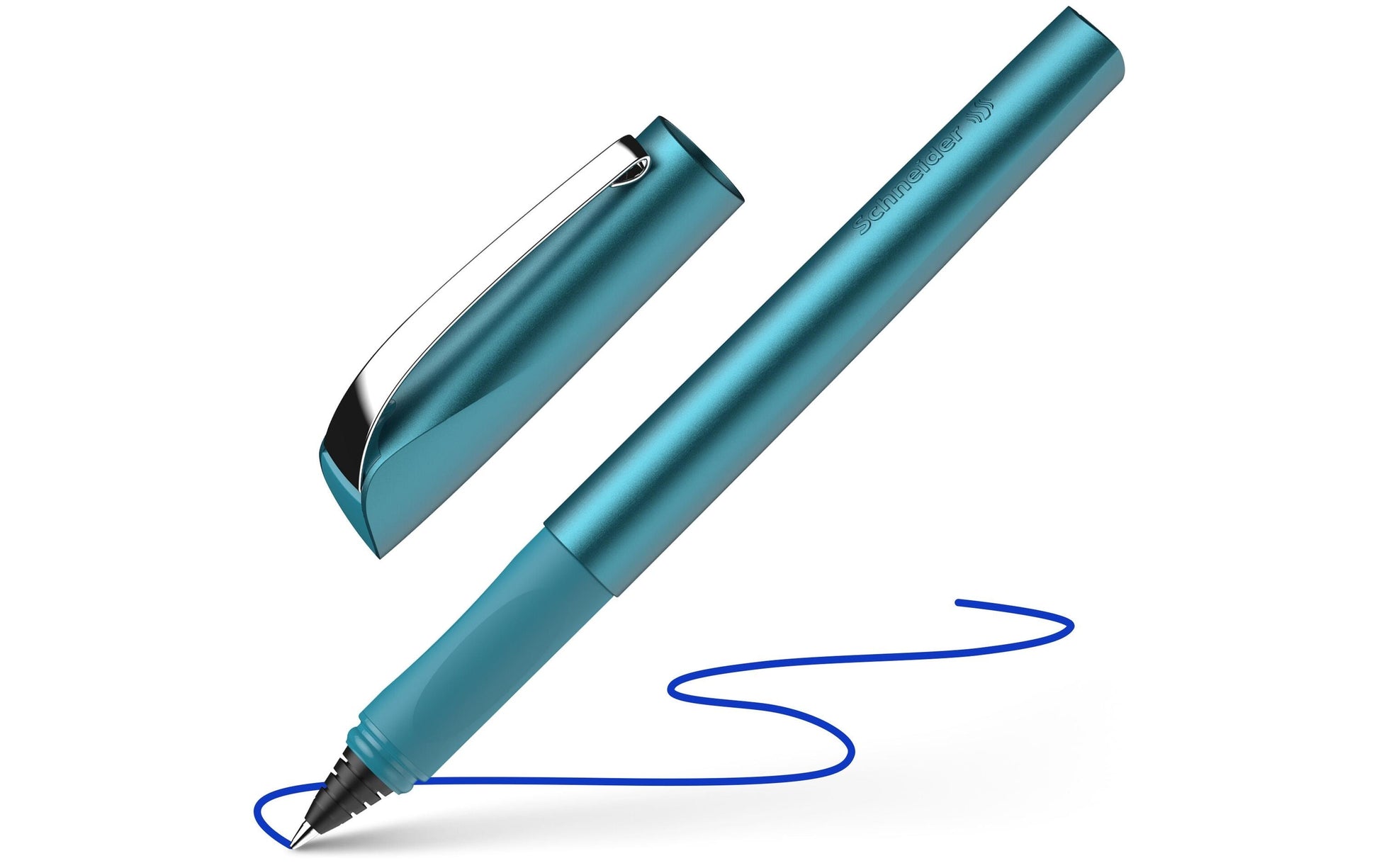 Schneider AG Schneider Ceod Shiny – Tintenroller, Blau, Drehmechanik, Metall, Türkis