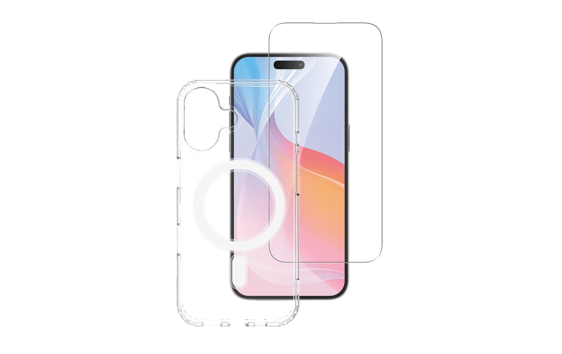 4smarts 360° Premium – Backcover – für Apple iPhone 16, MagSafe, TPU + Gehärtetes Glas, Transparent