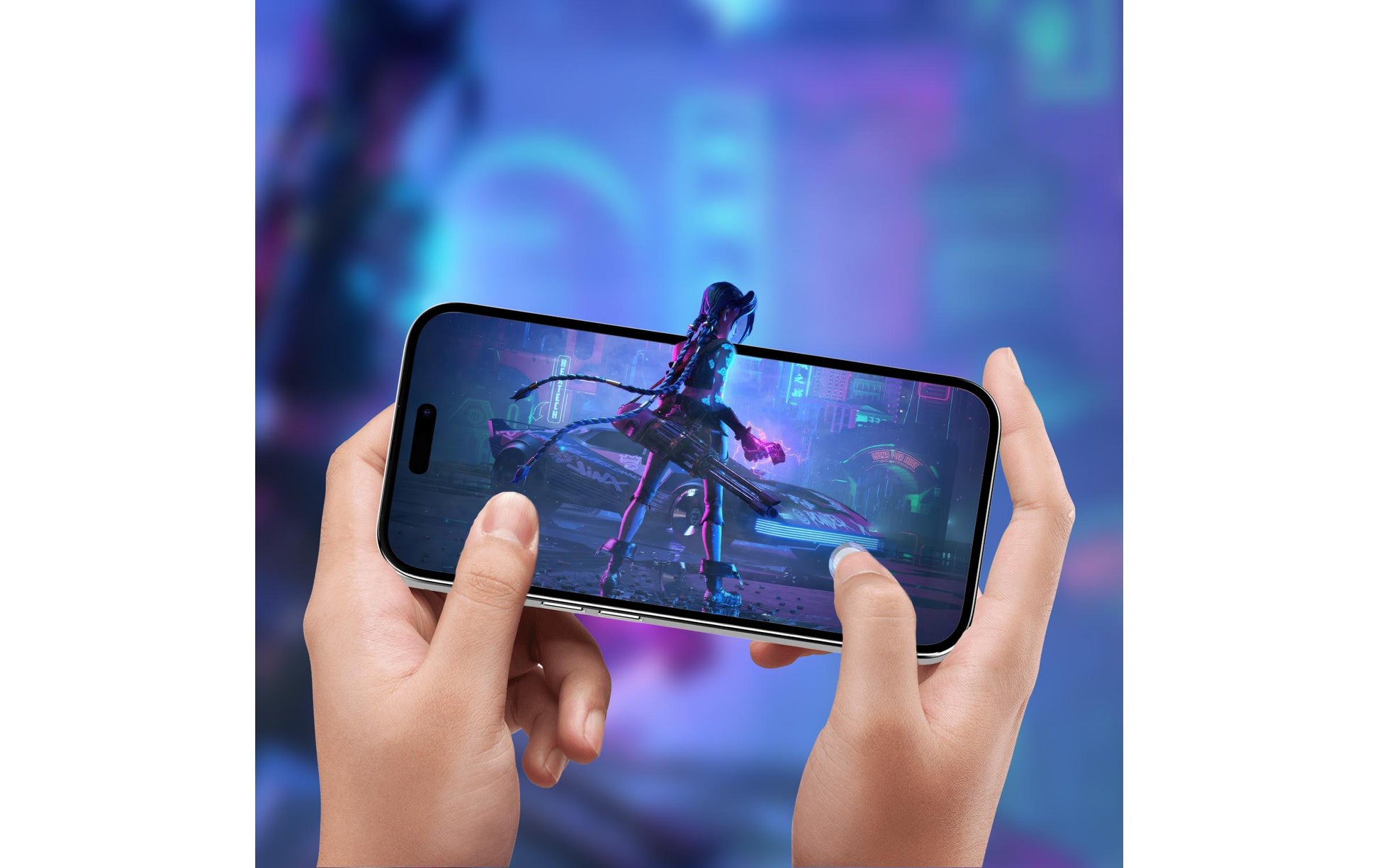 4smarts Displayschutz (Panzerglas), Case Friendly – für iPhone 16 Plus – mit Applikator